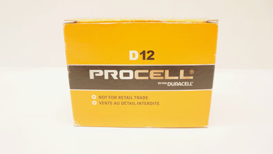 Duracell PC1300 Procell Size D 1.5V Alkaline Battery Bulk - Case of 72